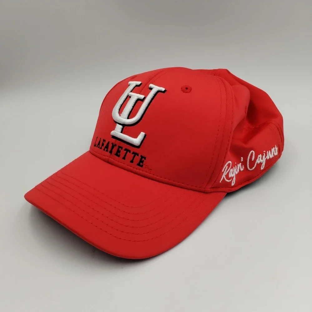 Top of the World UL Lafayette Ragin Cajuns Hat Cap Red Memory Fit Fitted